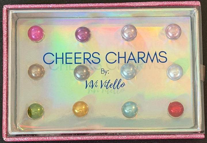 Cheers Wine Glass Charms - Pearls
