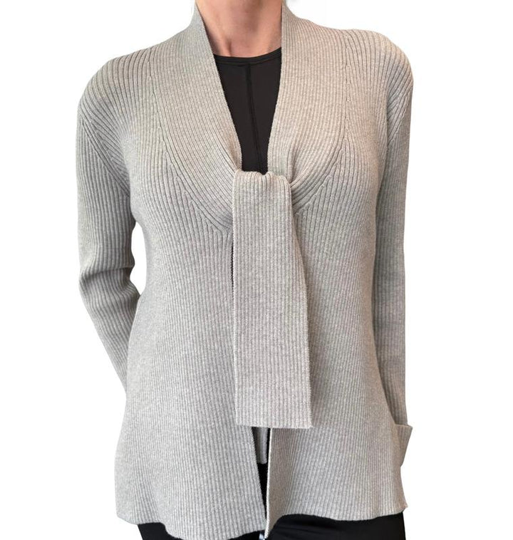 Atelier by Lyse Spenard Rib Cardigan - Grey