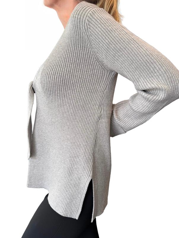 Atelier by Lyse Spenard Rib Cardigan - Grey