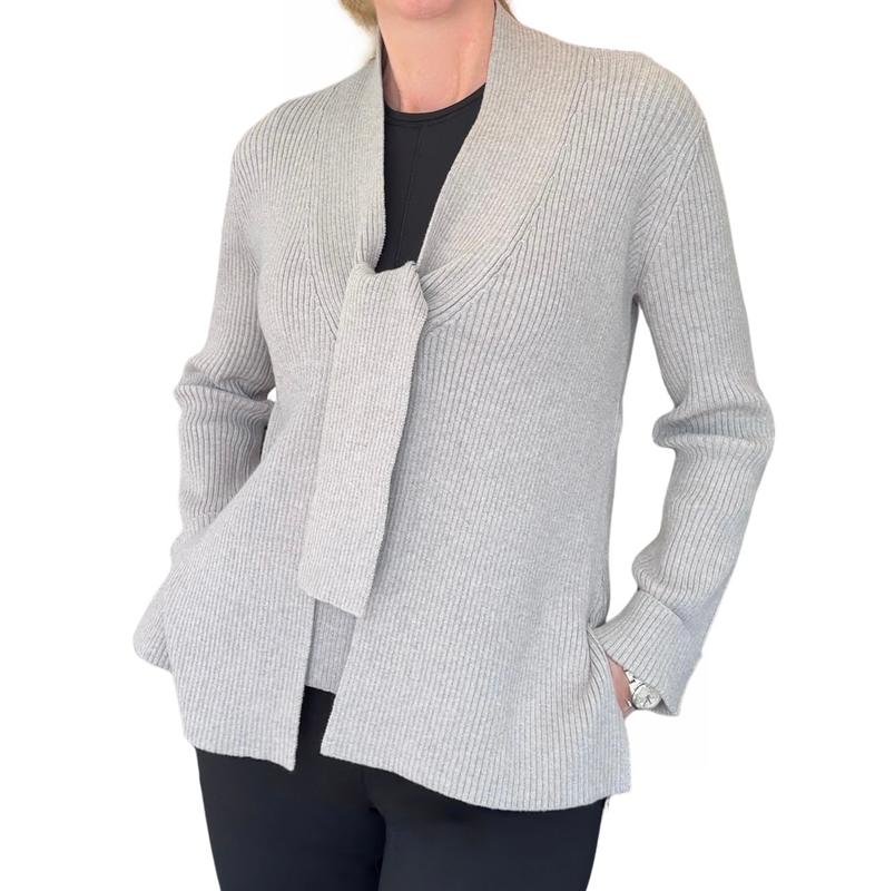 Atelier by Lyse Spenard Rib Cardigan - Grey