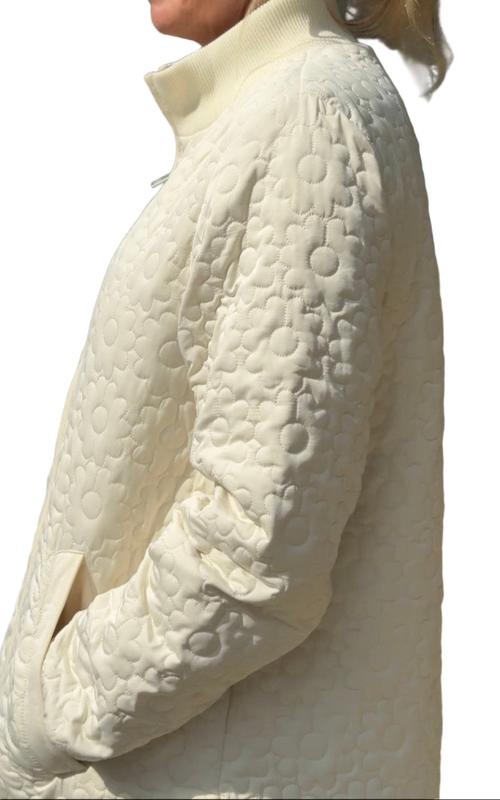 Ilse Jacobsen Floral Quilted Jacket - Bleached Sand