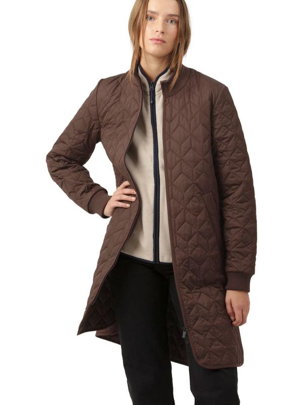 Ilse Jacobsen Long Quilted Coat - Ebony