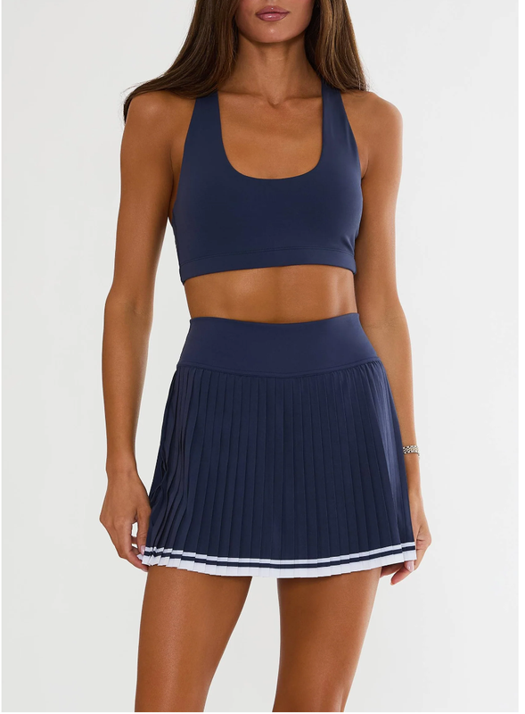 Beach Riot Analie Skirt - Dusk Club Navy