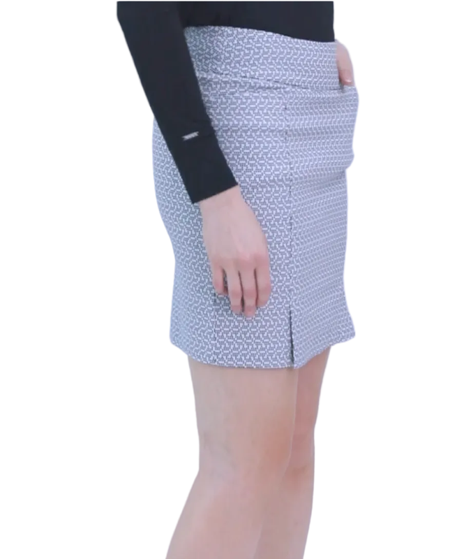 Swing Control Techno Skort (18") - Black Houndstooth