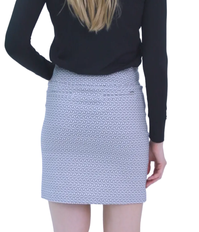 Swing Control Techno Skort (18") - Black Houndstooth