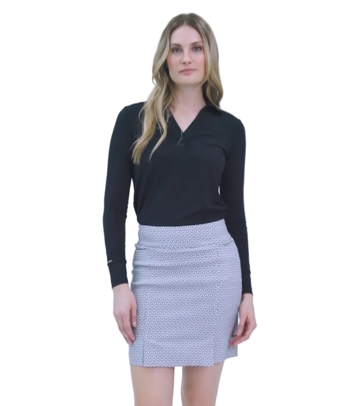 Swing Control Techno Skort (18") - Black Houndstooth