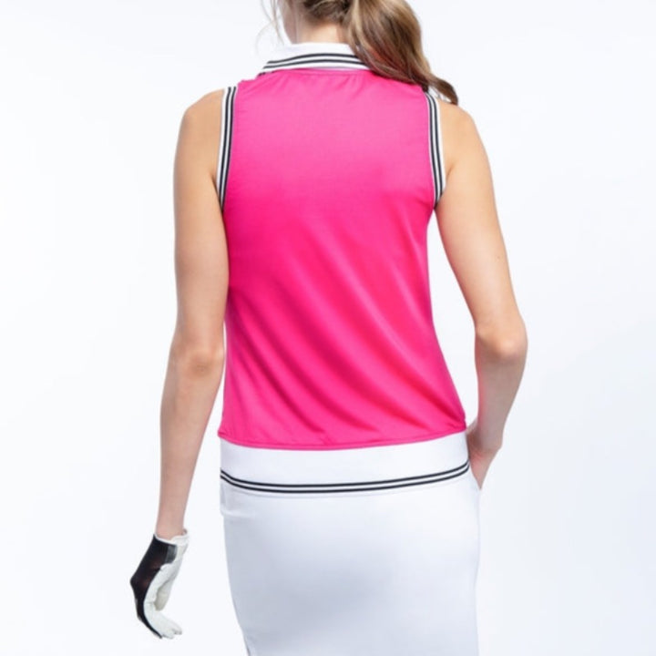 InPhorm Phoebe S/L Polo - Fuchsia Combo