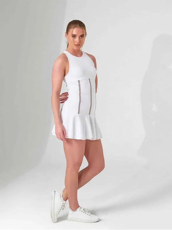 InPhorm Mai Dress - White/Latte