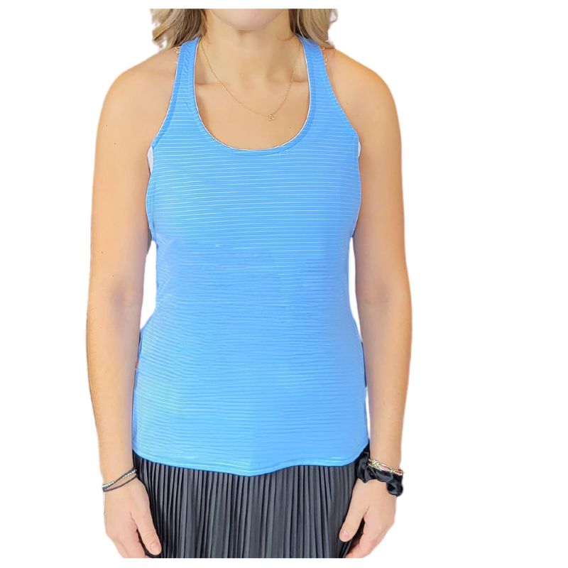 InPhorm Aubrey Layer Tank - Sky/White