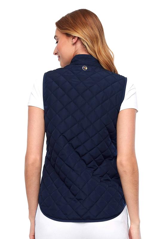 Swing Control Quilted Rib Vest - Navy