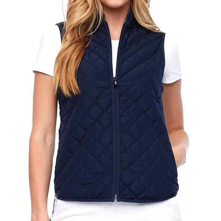 Swing Control Quilted Rib Vest - Navy
