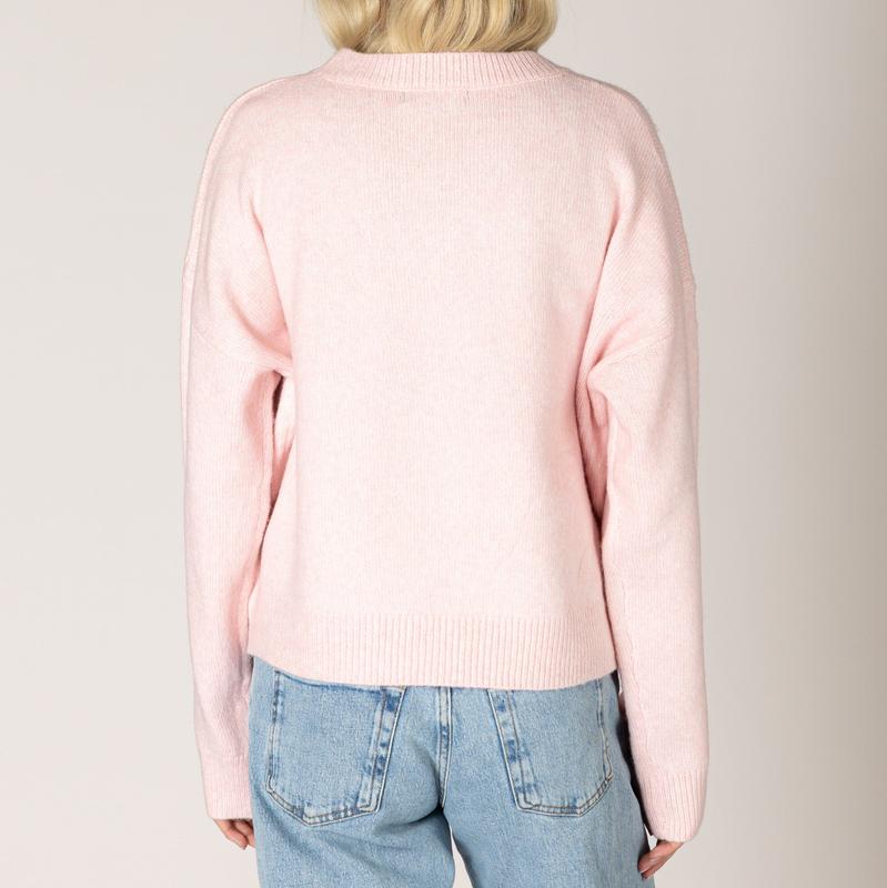 Lyla & Luxe Jessie Flower Sweater - Primrose Pink