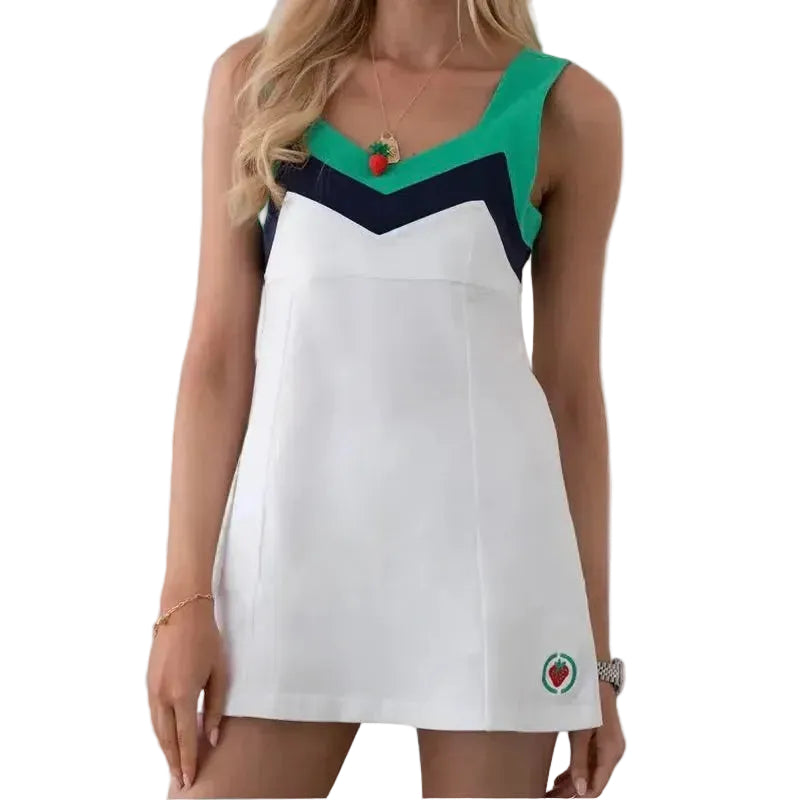 Club & Court Field Dress - White/Green
