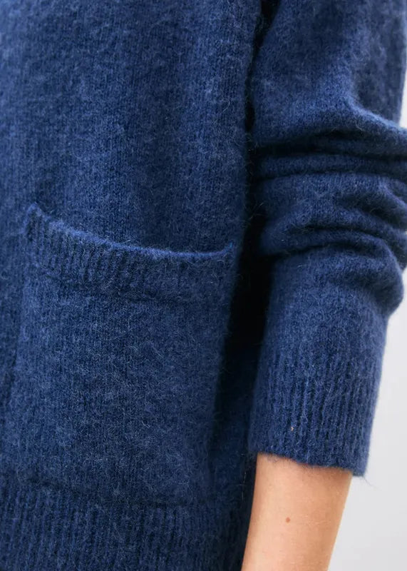 Humility Kinkata Knit Sweater - Cobalt Blue