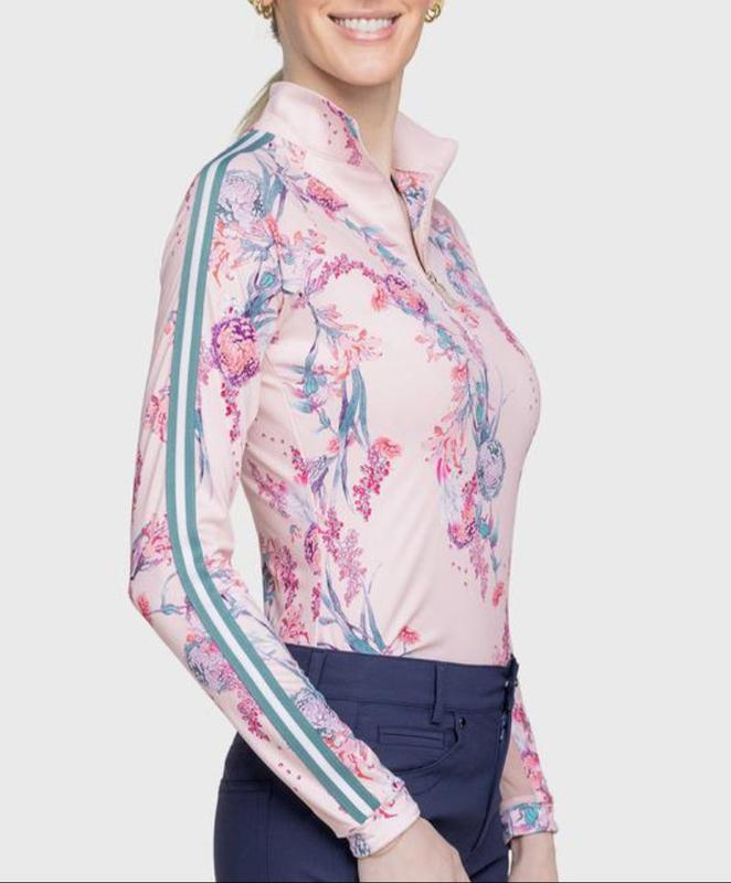 Kastel Tea Garden L/S Top - Pink Seafoam