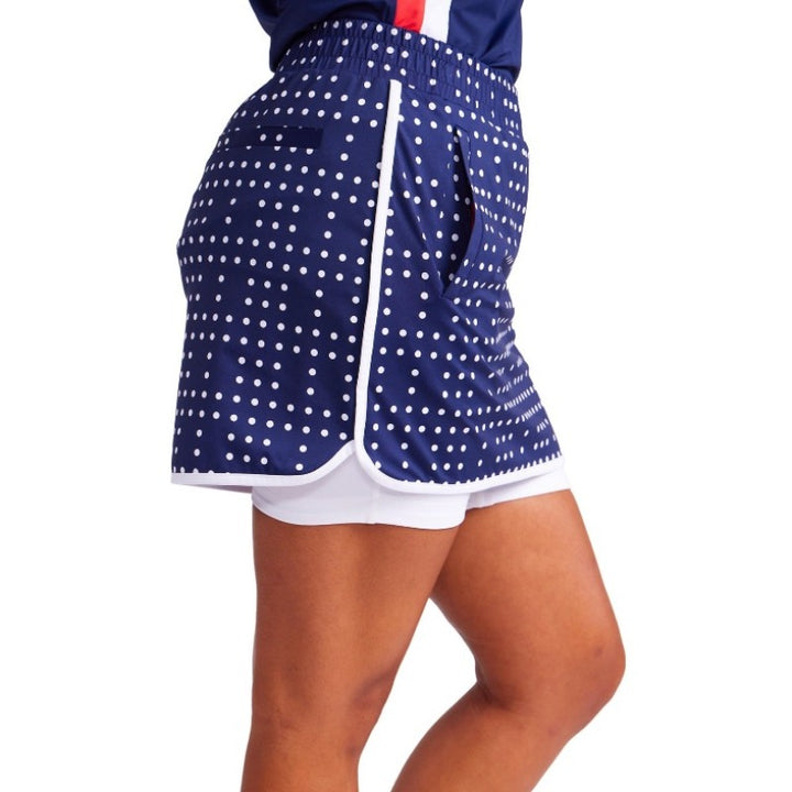 Kinona Putt Pedal and Paddle Skort (15") - Domino Navy