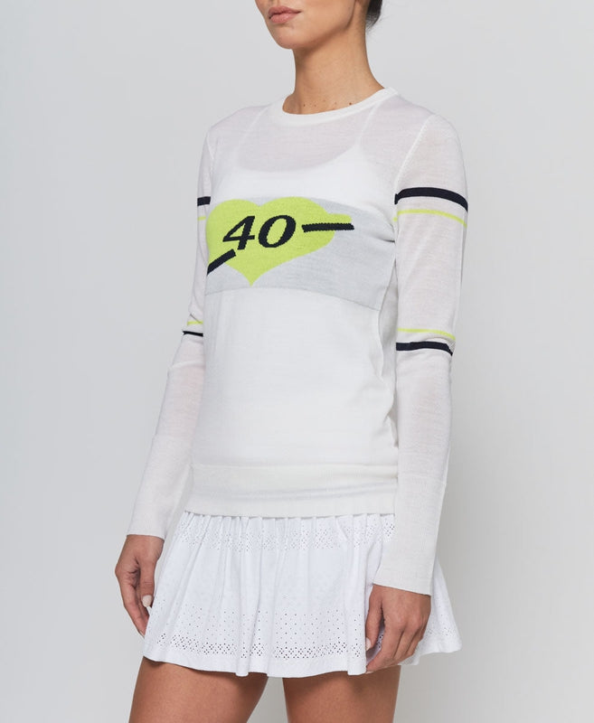 L'Etoile 40 Love Sweater - White/Yellow