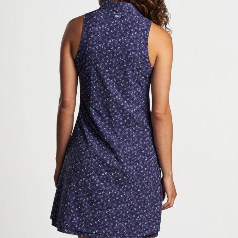 Peter Millar Carner S/L Dress - Navy Paisley