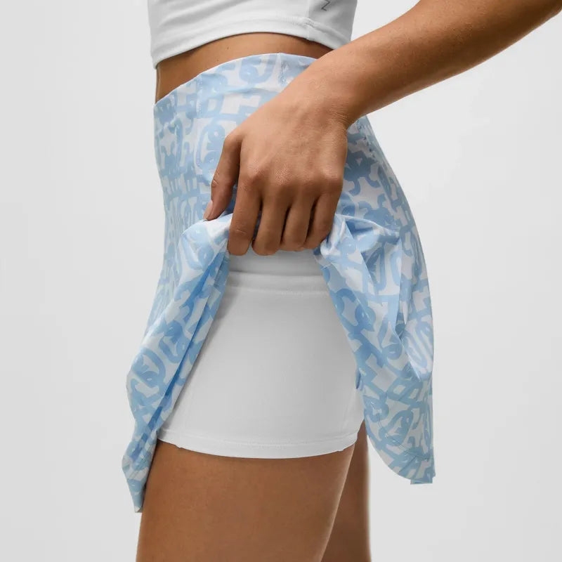 Greyson Alpha Glyph Ashe Skort - Light Blue