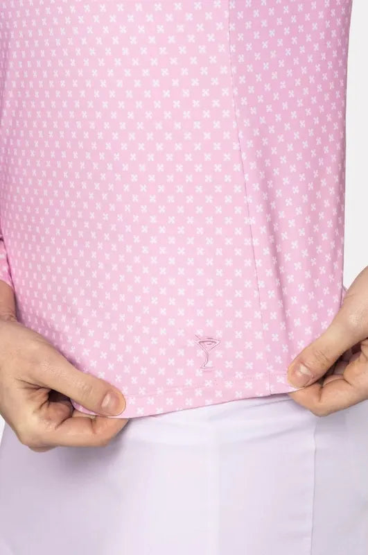 Golftini Cool Girl L/S Polo - Rose