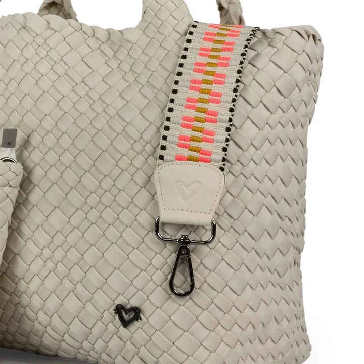 preneLOVE London Large Woven Tote - Bone