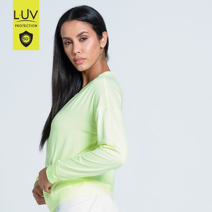 Lucky in Love Hype L/S - Lemon Frost