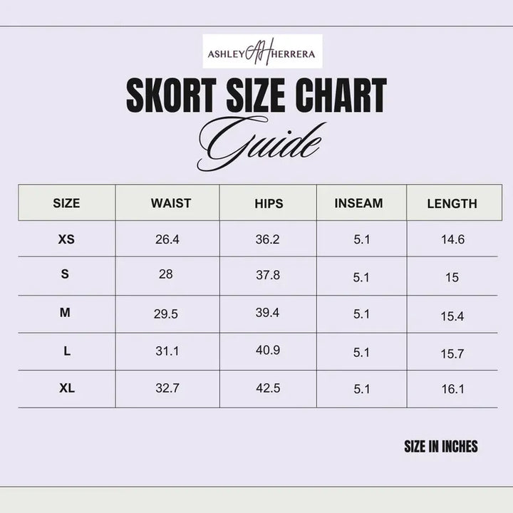 Ashley Herrera Olivia Skort - Navy