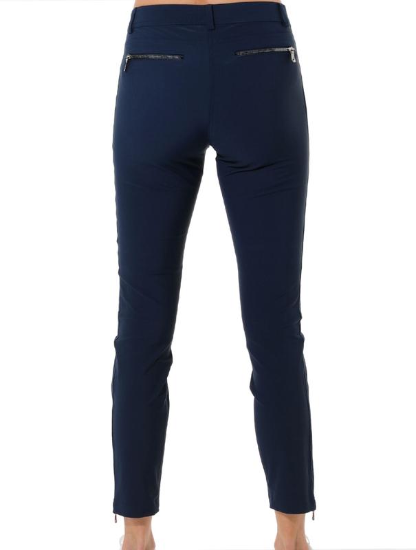 MDC Double Zip Ankle Pants - Navy