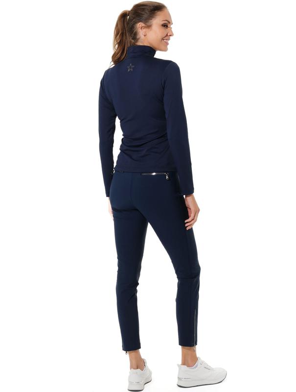 MDC Double Zip Ankle Pants - Navy