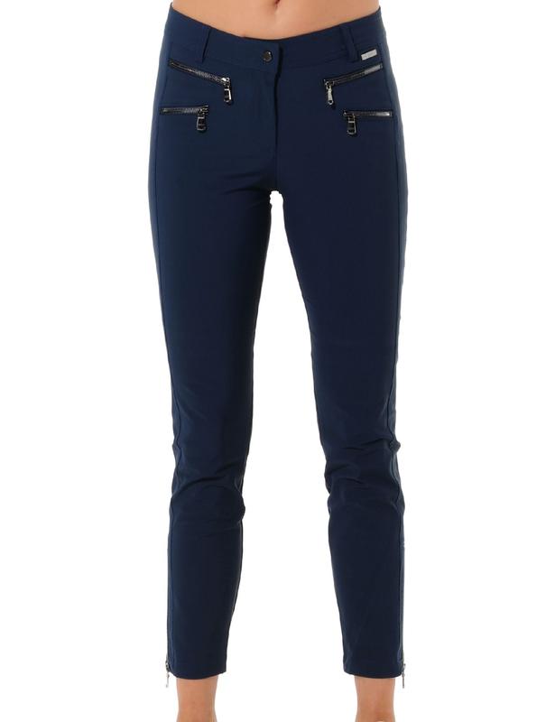 MDC Double Zip Ankle Pants - Navy