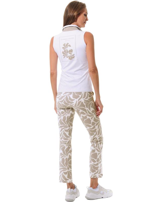 MDC S/L Polo - White/Taupe