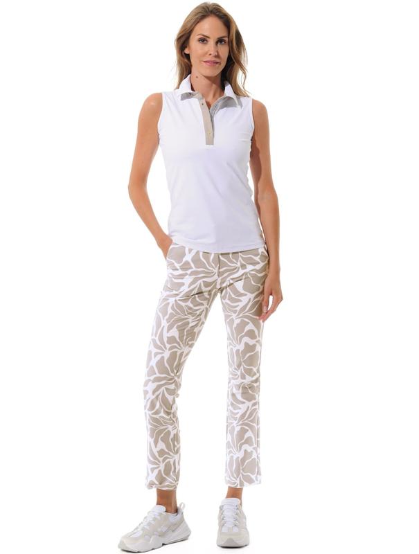 MDC S/L Polo - White/Taupe
