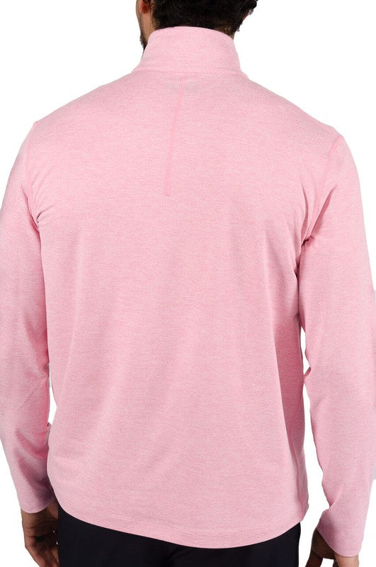 Golftini Men's Zip Sweater - Pink