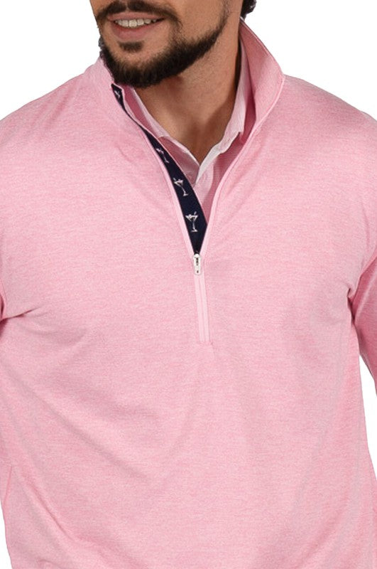 Golftini Men's Zip Sweater - Pink