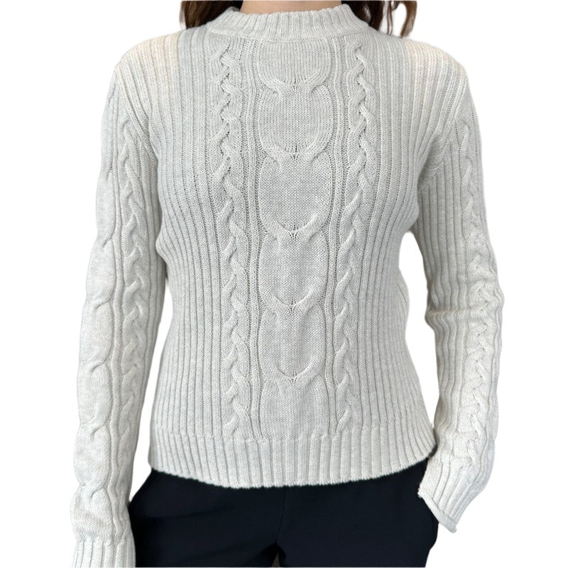 Alashan Cashmere Miranda Cable Sweater - Mineral