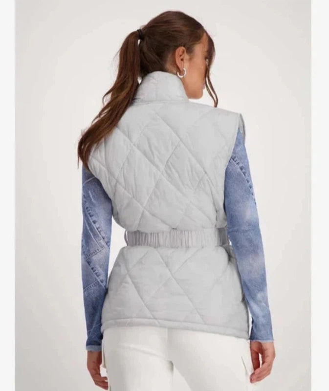 Monari Quilted Vest - Grey