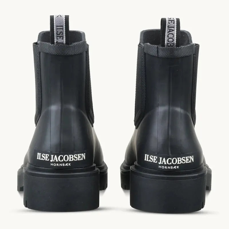 Ilse Jacobsen Short Chelsea Rain Boots - Navy