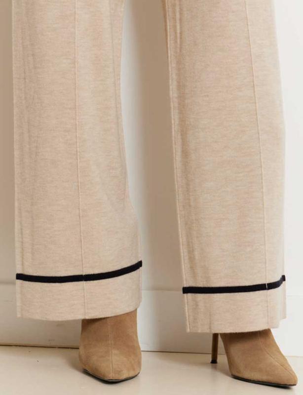 NOTSHY Merino Pants - Beige/Black