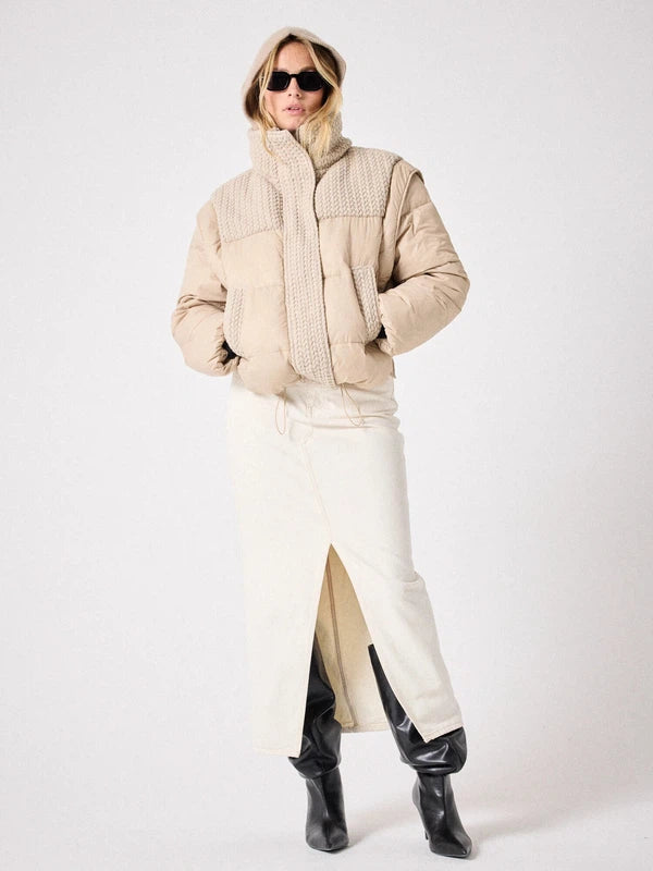 NOTSHY Quilted Jacket/Vest - Beige