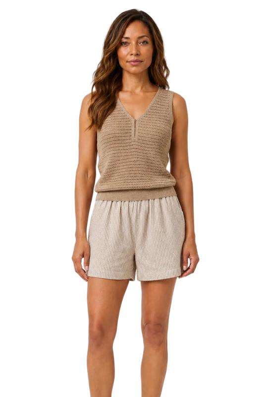 Varley Ramon Knit Tank - Sepia Twist