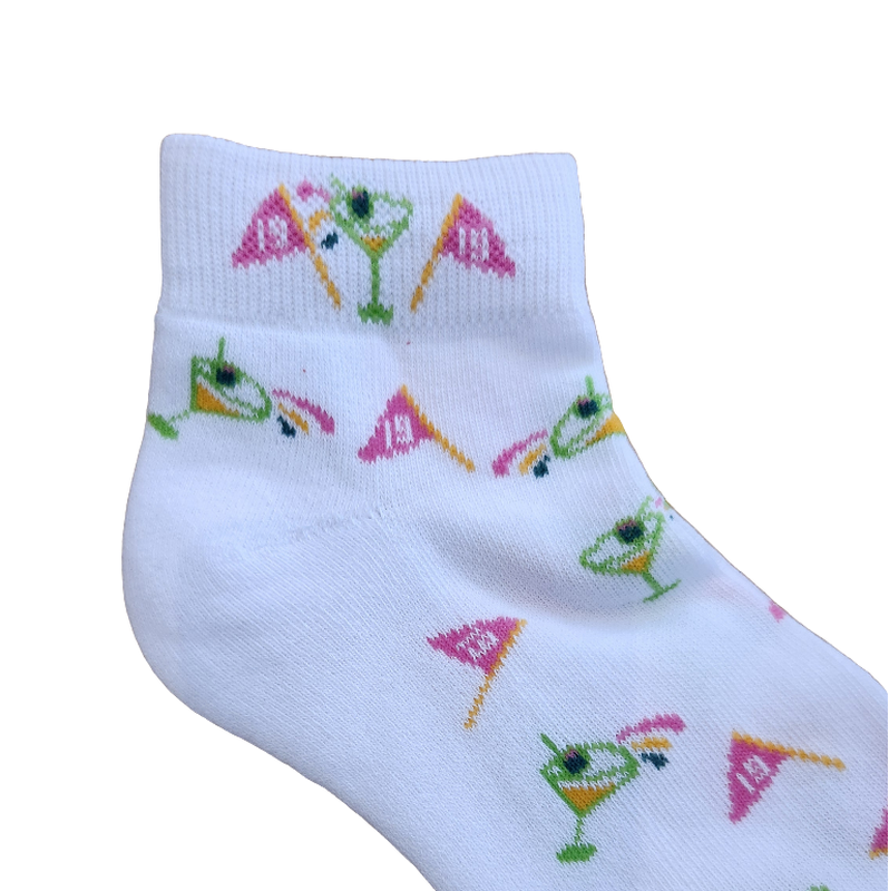 On the Tee Socks - Martini/Flag