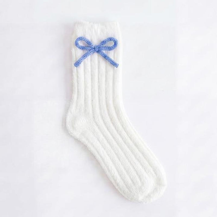Lyla & Luxe Plush Bow Socks