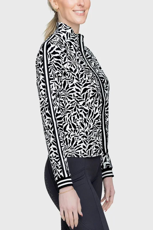 Kastel Climbing Vine Track Jacket - Black/White