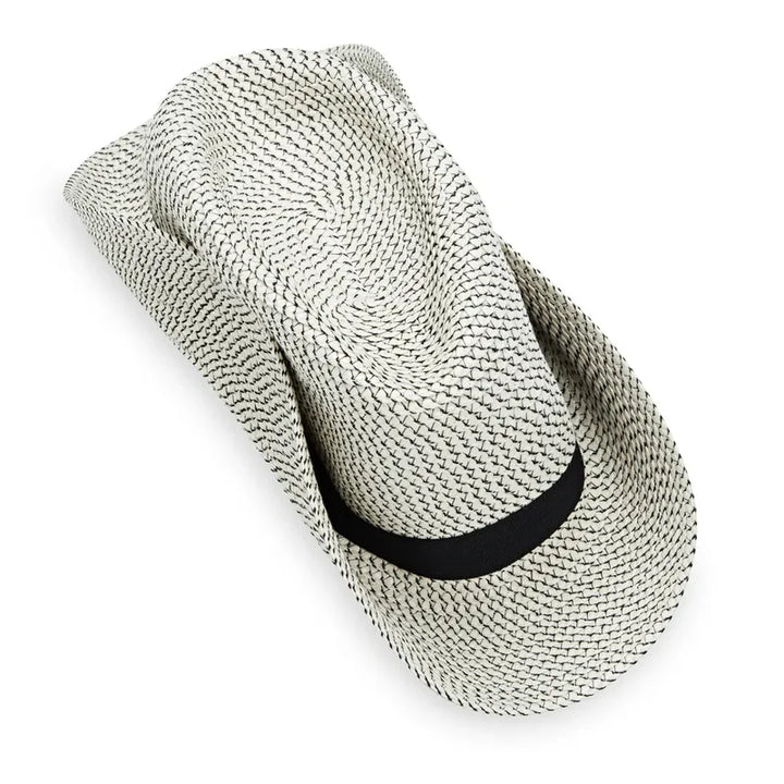 Wallaroo Petite Charlie Fedora - Ivory/Black