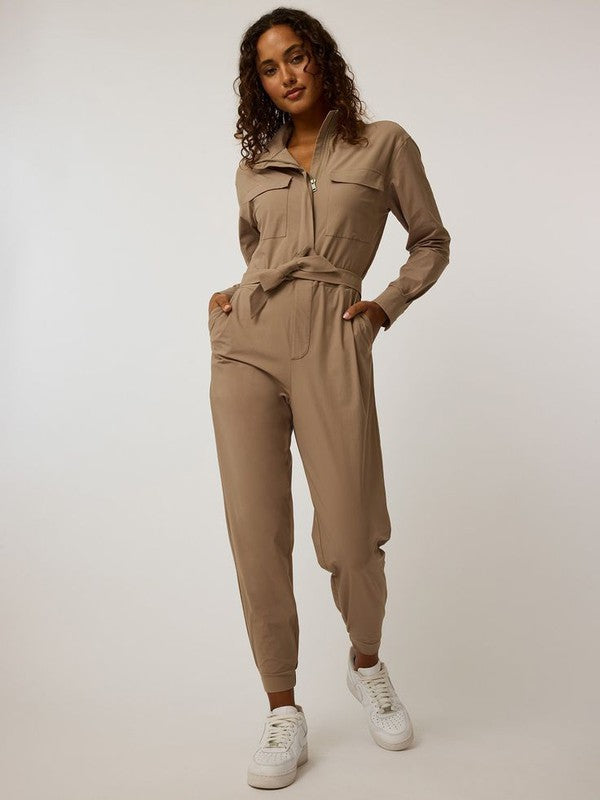 Greyson Phoenix L/S Jumpsuit - Clay