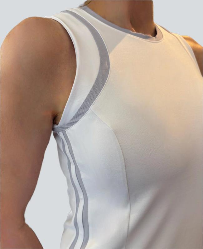 InPhorm Elle Dress - White/Cosmic Sky