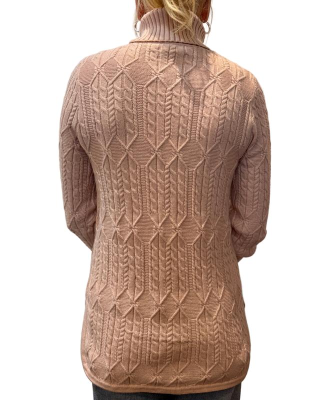 Atelier by Lyse Spenard Cowl Neck Sweater - Rose