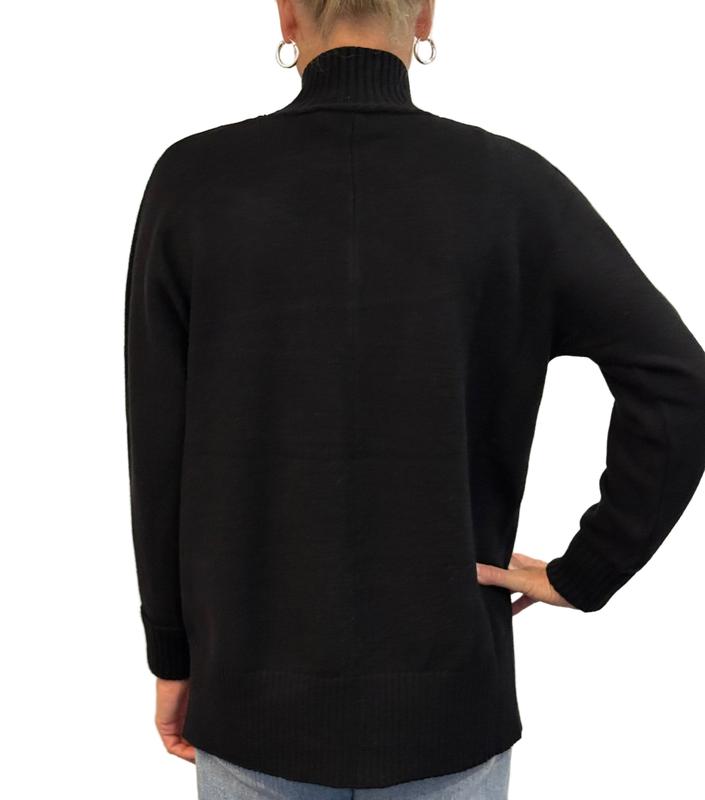 Atelier by Lyse Spenard Mock Neck Sweater - Black