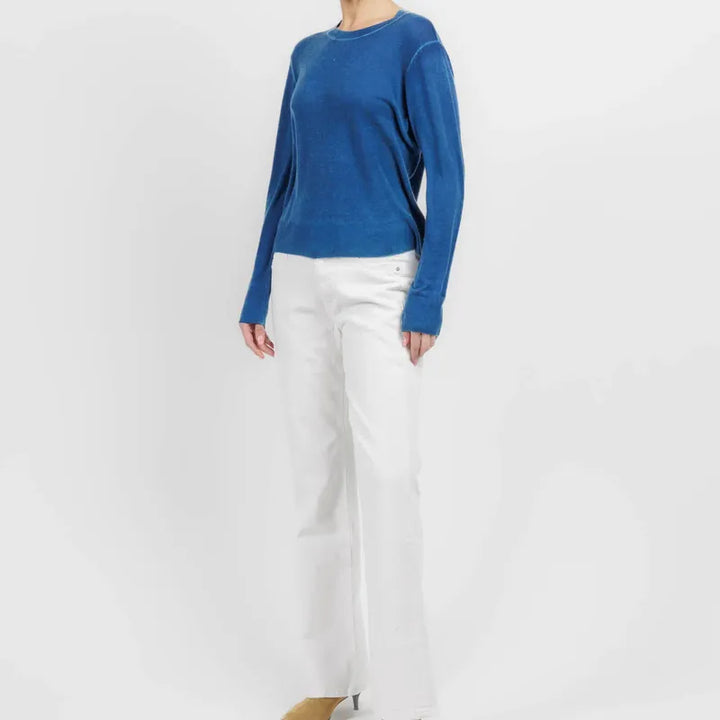 Autumn Cashmere Crewneck Sweater - Blue