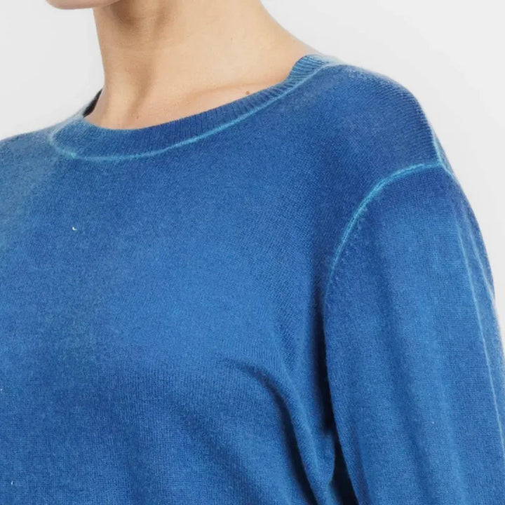 Autumn Cashmere Crewneck Sweater - Blue
